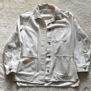 Old Navy Off-White Jean Jacket